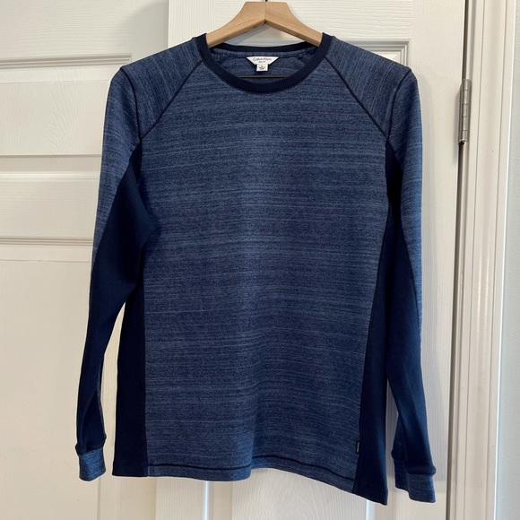 Calvin Klein Blue Knit Slim Fit Sweatshirt size L - Picture 2 of 9